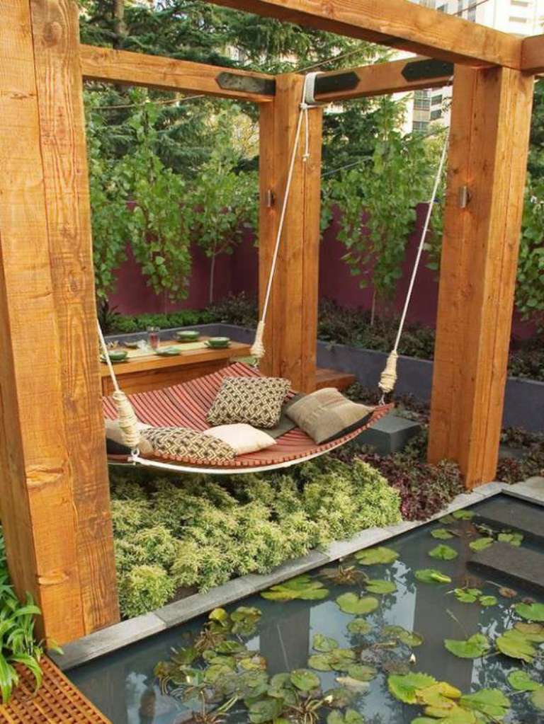 Modern garden swing deals
