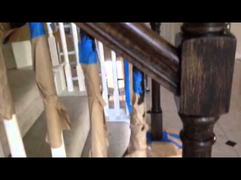 Hand Rail Refinishing Interior Stair Renovation Quinju Interior Stair Renovation Quinju